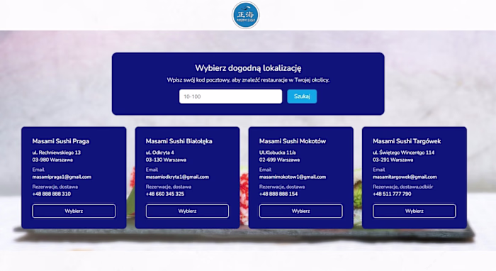 Masami Sushi Website Design