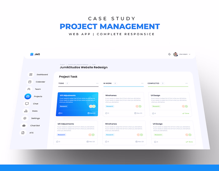 Project Management Web App | Case Study
