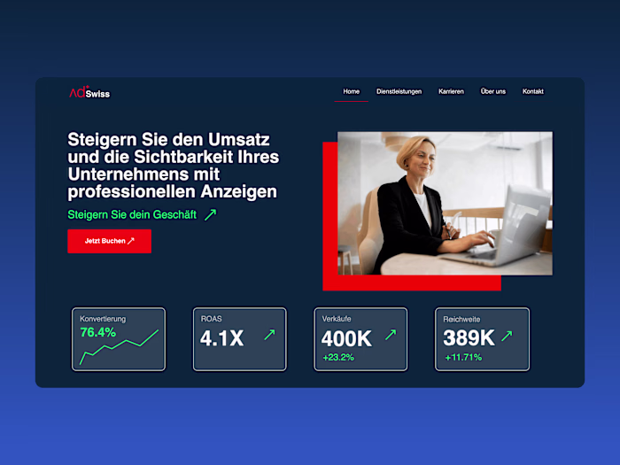 Figma to WordPress Website Development for Adswiss