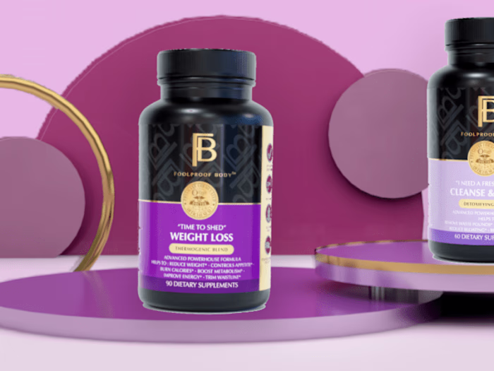 Foolproof Body Website Banners and 3D design scenery