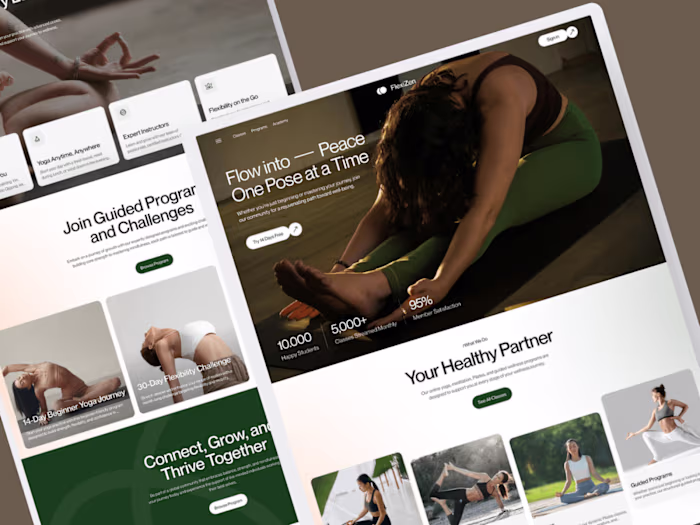 Framer Fitness Website Design 