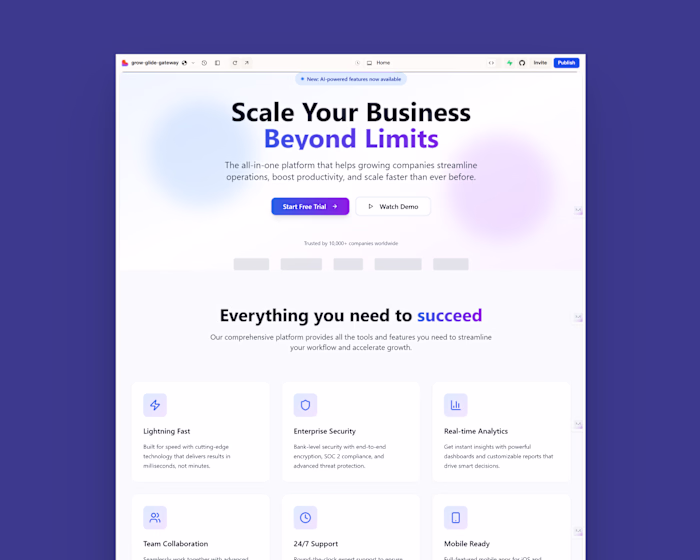 SaaS Landing Page Design & Build with Lovable.dev
