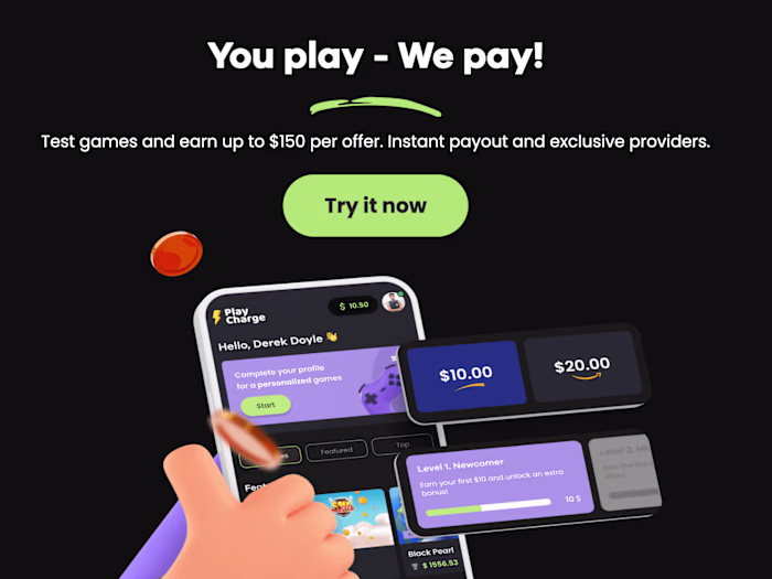 PlayCharge.io - Android & iOS mobile apps
