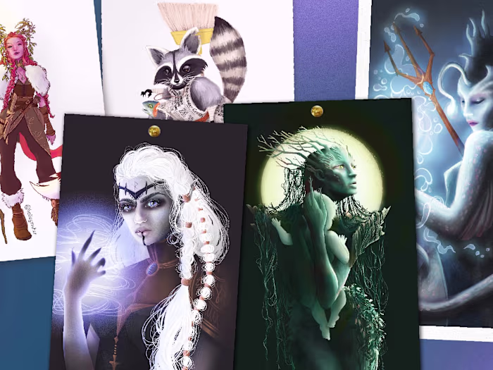 Custom DND/TTRPJ Character Illustrations