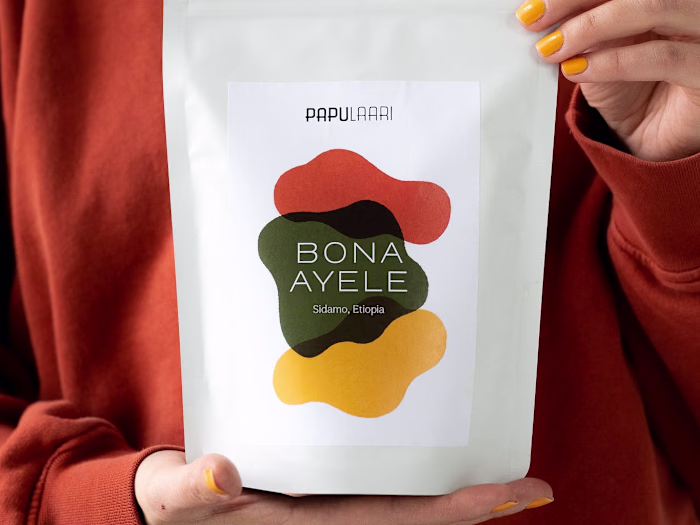 Coffee label designs for Papulaari