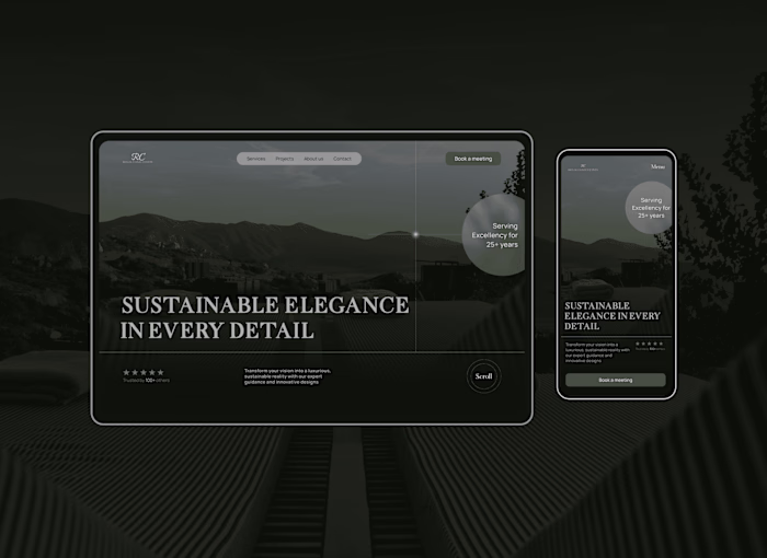 
Landing page with the perfect storyline and luxury