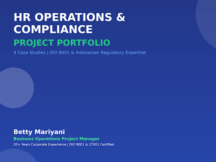 HR Operations Manual & Compliance