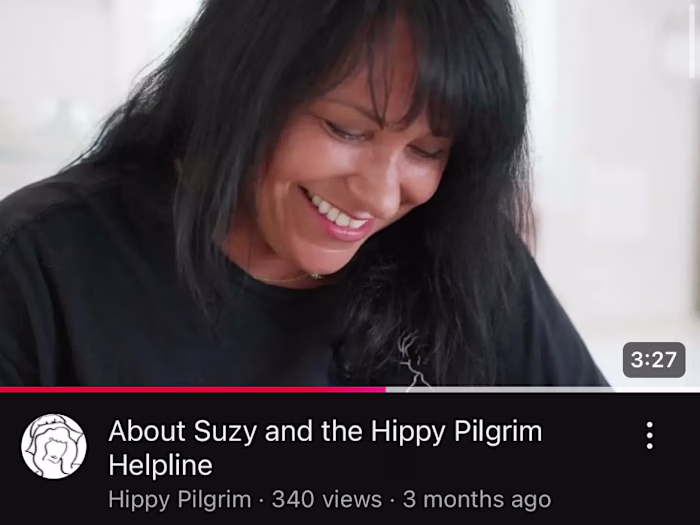About Suzy and the Hippy Pilgrim Helpline - YouTube