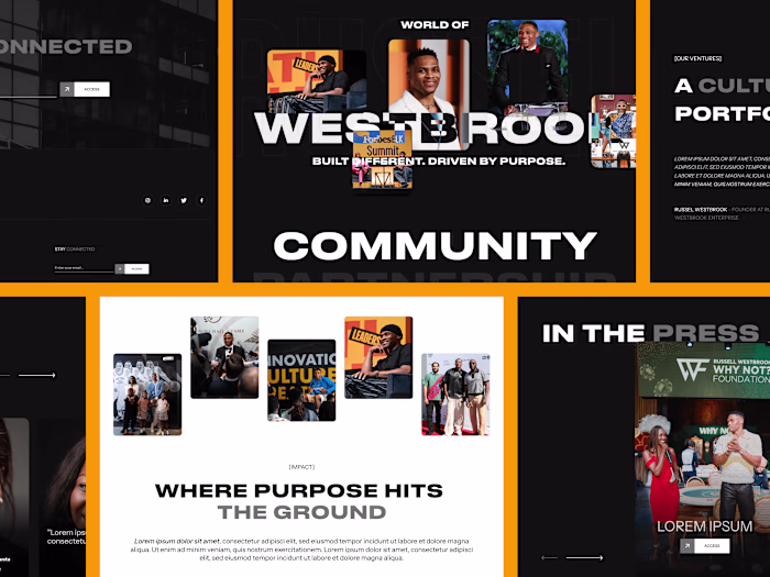 Westbrook Enterprise – Personal Brand Landing Page UX/UI Design