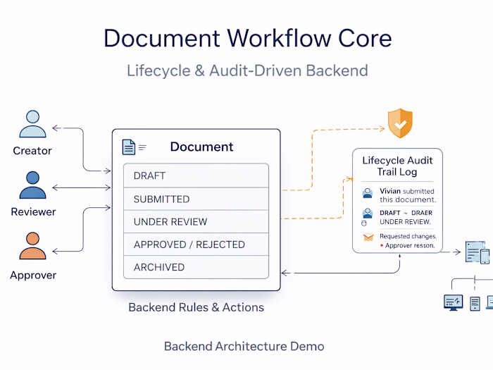 Document Workflow Core – Lifecycle & Audit Backend Demo