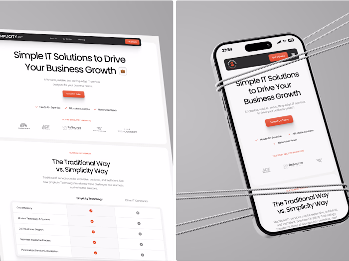 Simplicity Technology - Figma - Webflow Development