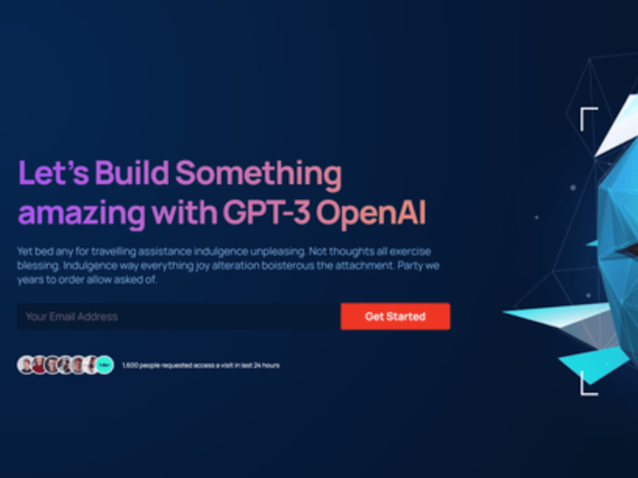 GPT-3 - Portfolio Website