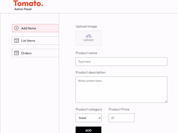 Food Delivery Admin Panel — MERN Dashboard for Menu & Orders...