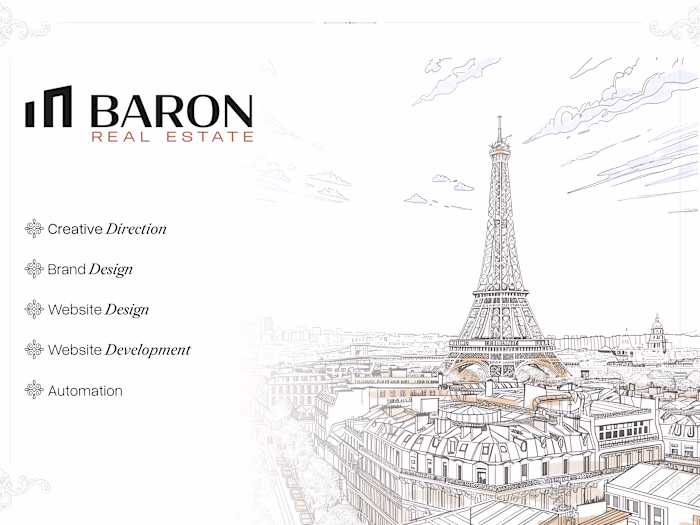 Branding, Web Design & Automation for Baron Real Estate