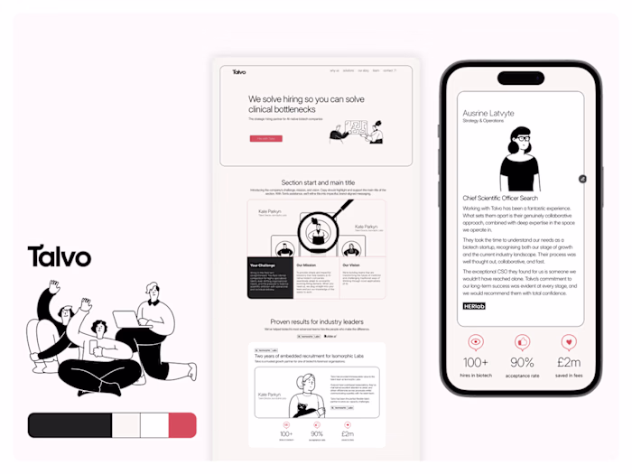 Refining Talvo’s positioning and structure