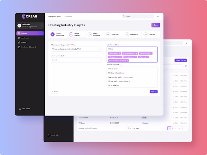 Marketing AI Tool UX Design | Web Design | SaaS | Figma