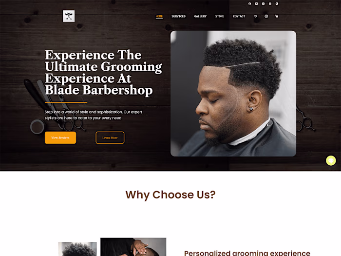 Business Website With Store