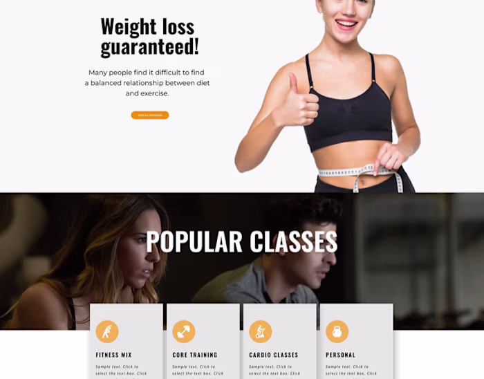 Wellness website :: Behance