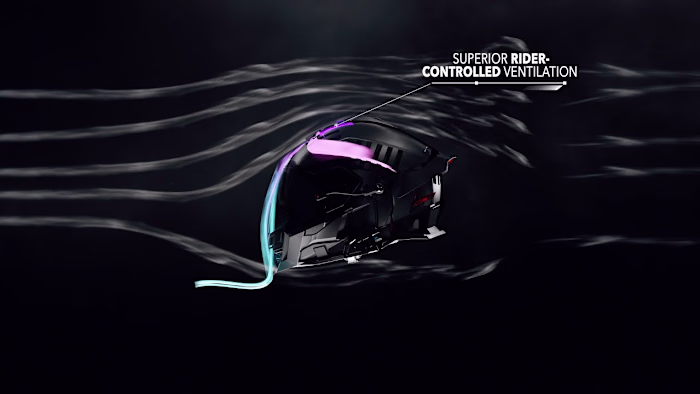 3D Product Animation Delta V Motorcycle Helmet - YouTube
