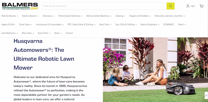 Husqvarna Automowers Microsite + Omnichannel Launch
