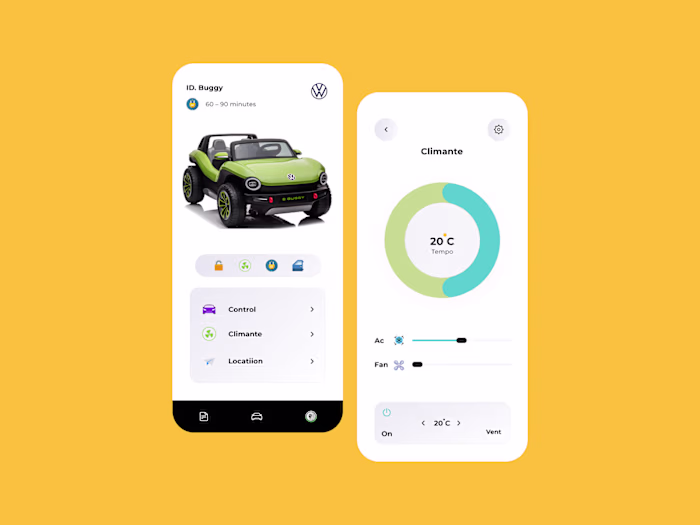 Ai Smart Car ID. Buggy - Mobile App UXUI