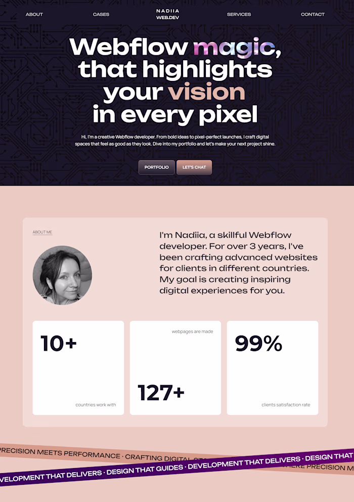 Professional Personal Portfolio & Landing for Web Developer