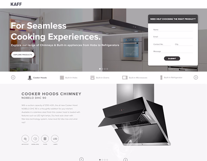 KAFF landing page