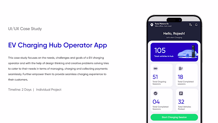 EV Hub Operator App Design