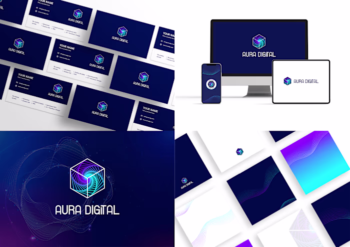Complete Branding for AURA DIGITAL