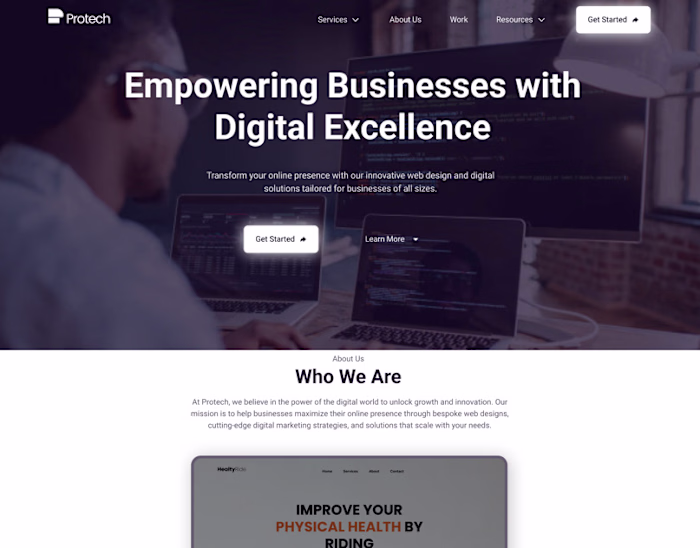 Protech Landing Page