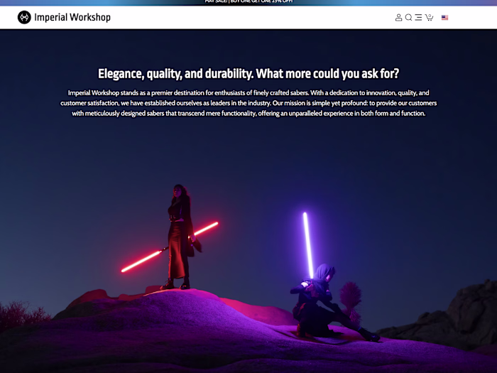 Imperial Workshop - Wix Studio E-Commerce Design & Development