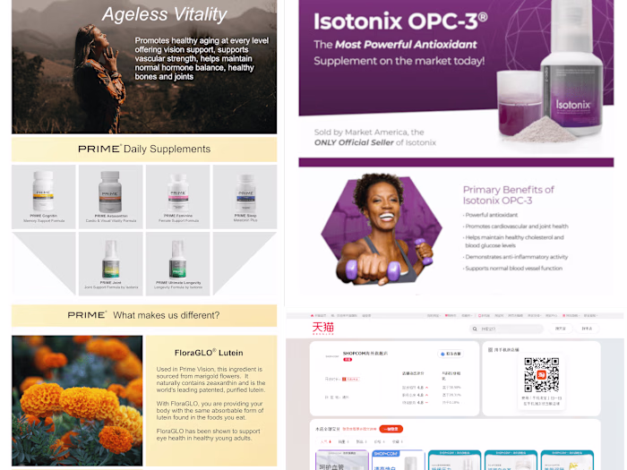 Amazon, Tmall, WeChat, eBay 
Marketplace Expansion