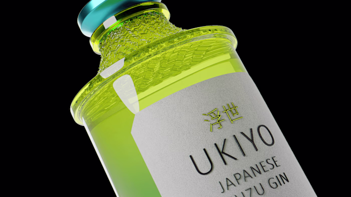 Ukiyo Spirits - Product Visualization
