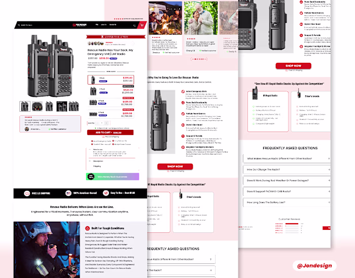 Rapid radio product page