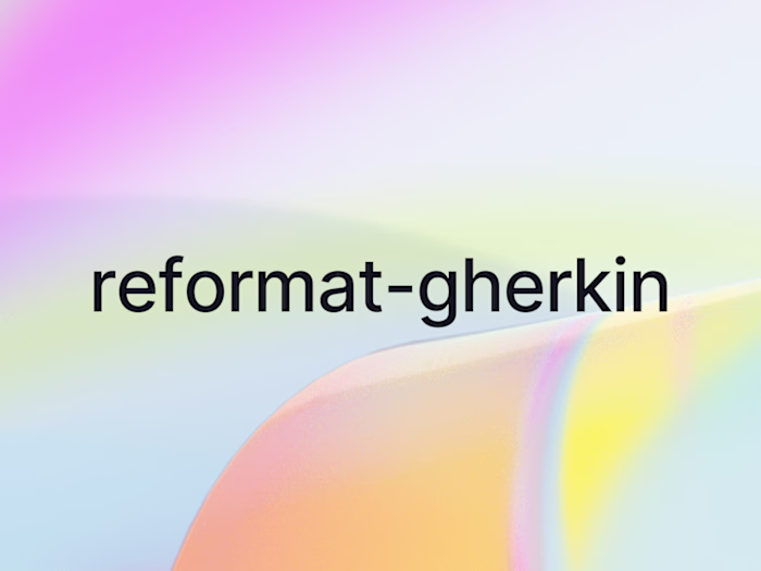 Open-source formatter for Gherkin language