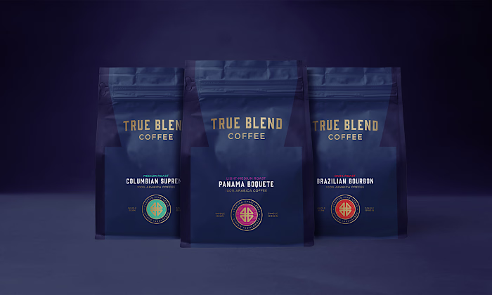 TRUE BLEND COFFEE: Behance