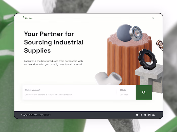 AI-Powered B2B Web Design for Sourcing Industrial Supplies 