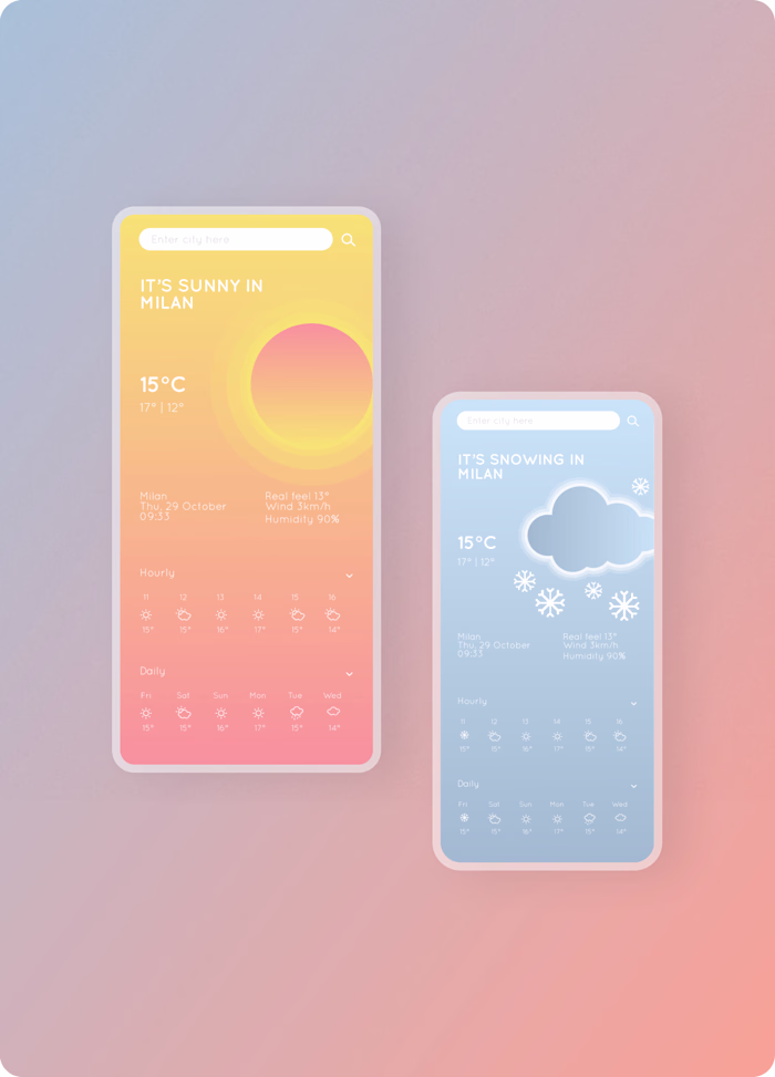 Delicate weather web-app