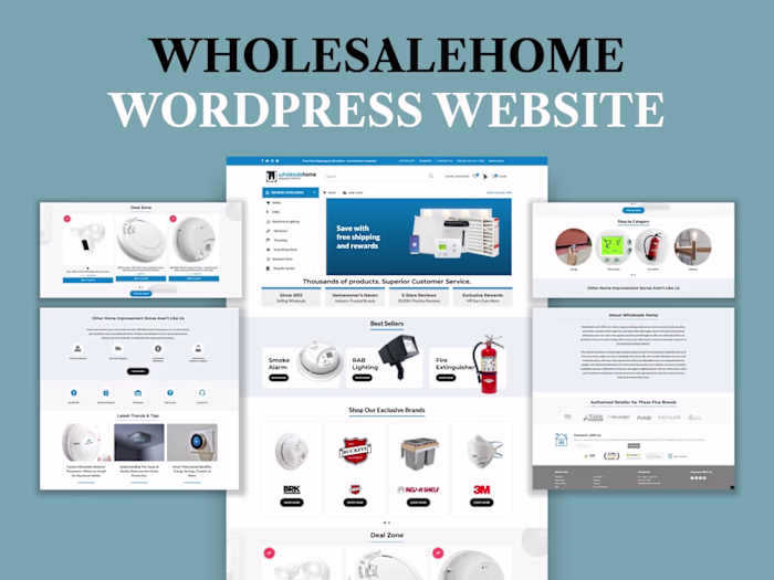 Wholesale Home | Wordpress Website