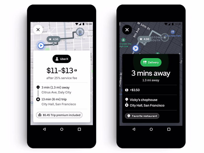 Uber Driver Offer Card experience redesign