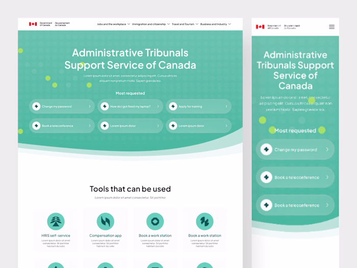 ATSSC Canada Landing Page