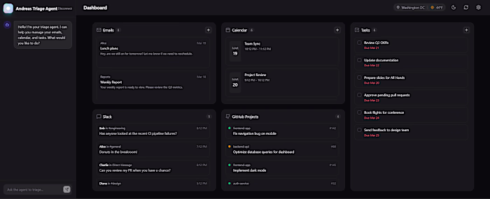 Autonomous Email and Planning Triage