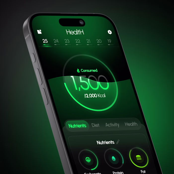 AI Fitness & Healthcare UI design.