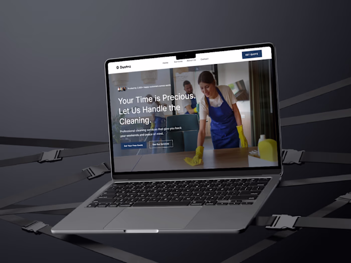 Dustra - Cleaning Service Website