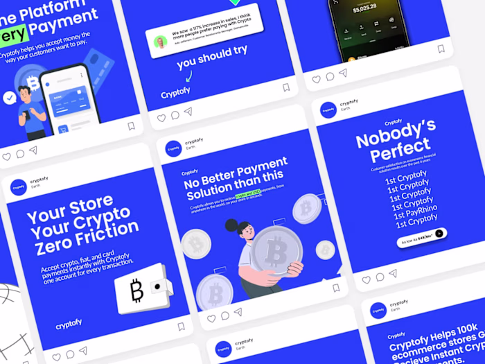 
Creative & Eye-Catching Ads for Cryptofy: Boosting Signups