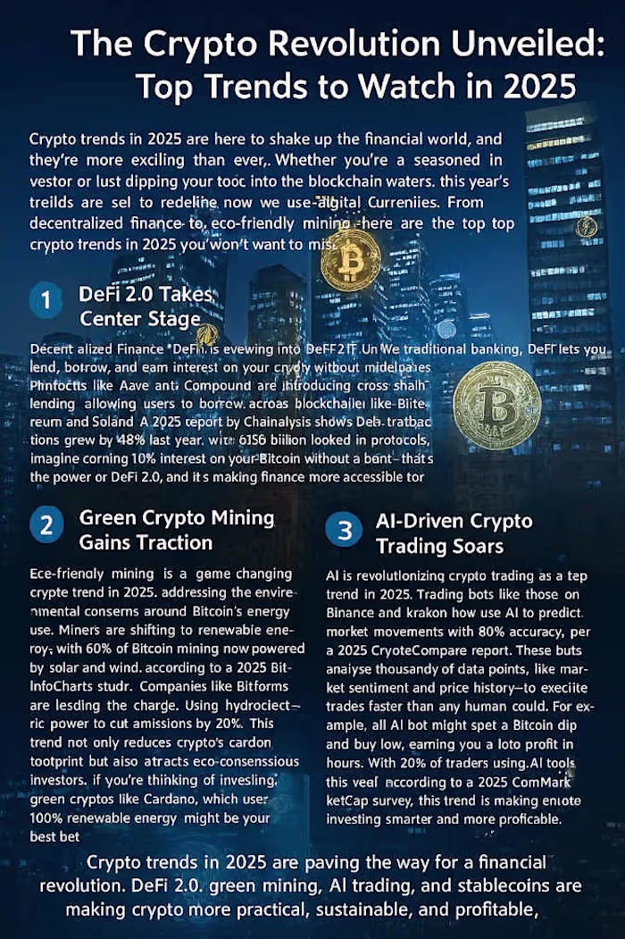 Crypto Trends 2025: Visual Blog for Digital Finance Awareness