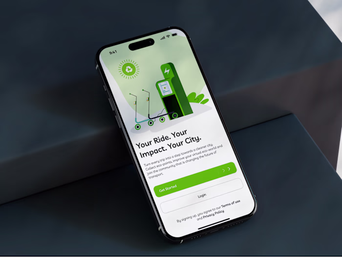 Sustainable e-transport sharing mobile app development