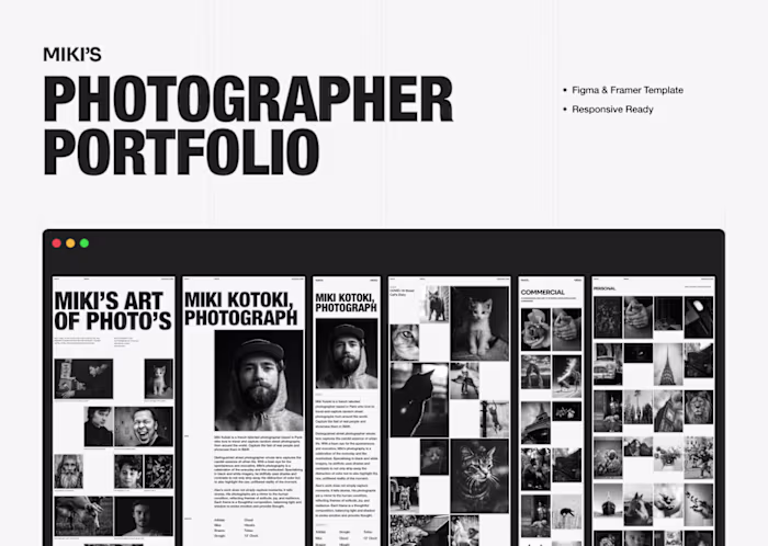 Photography Portfolio Website - Built with Framer