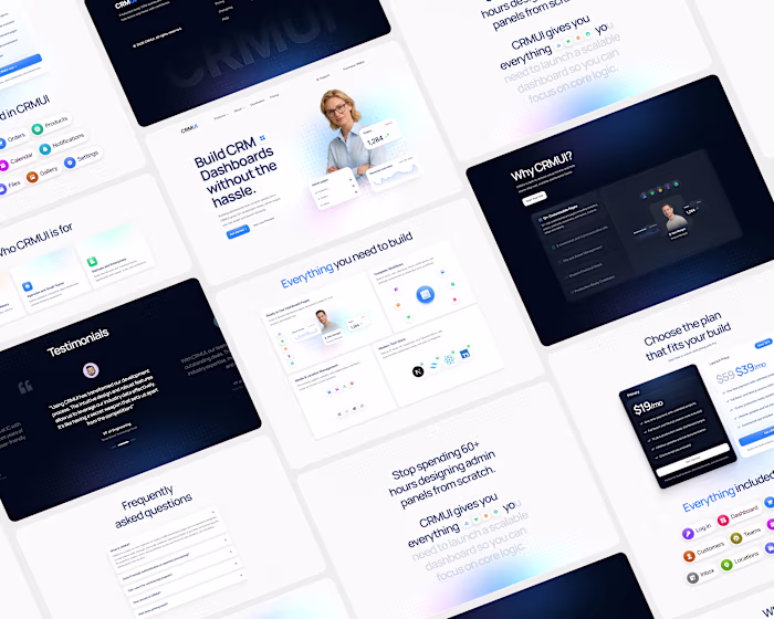 CRMUI Landing Page Redesign