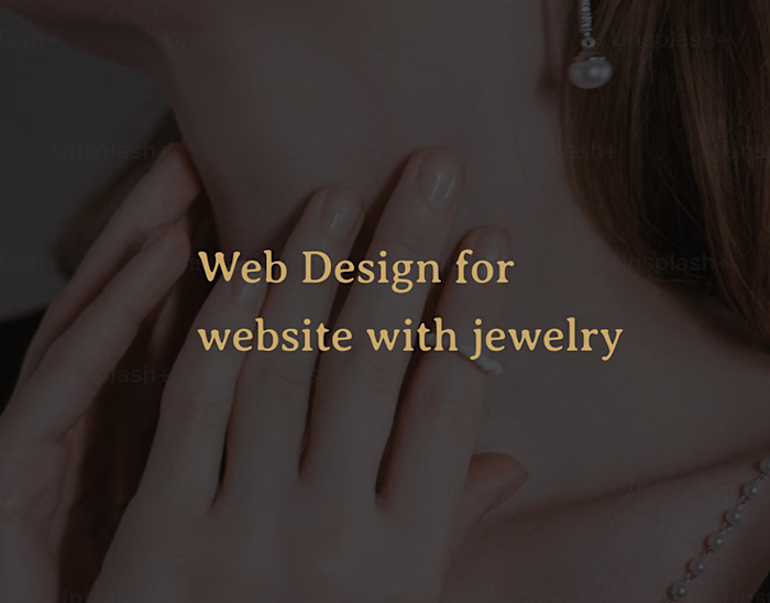 Web design for website with jewelry
